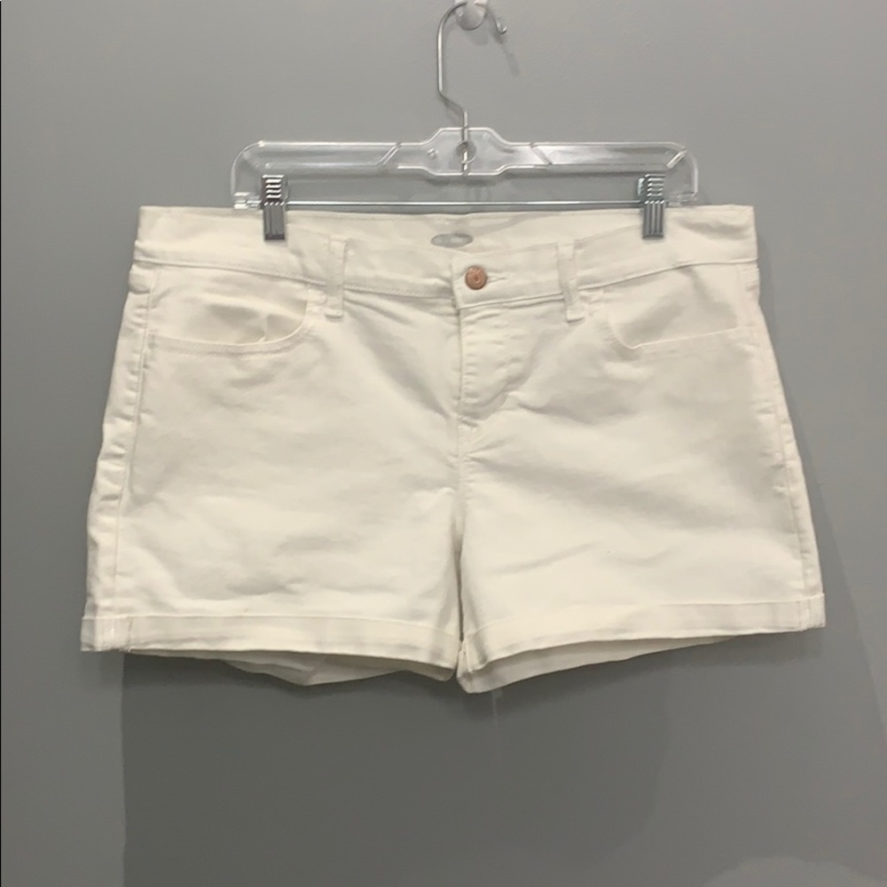 Old navy white denim shorts